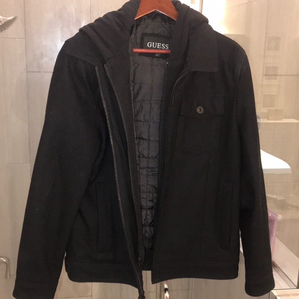 Lightly worn Guess double layer jacket